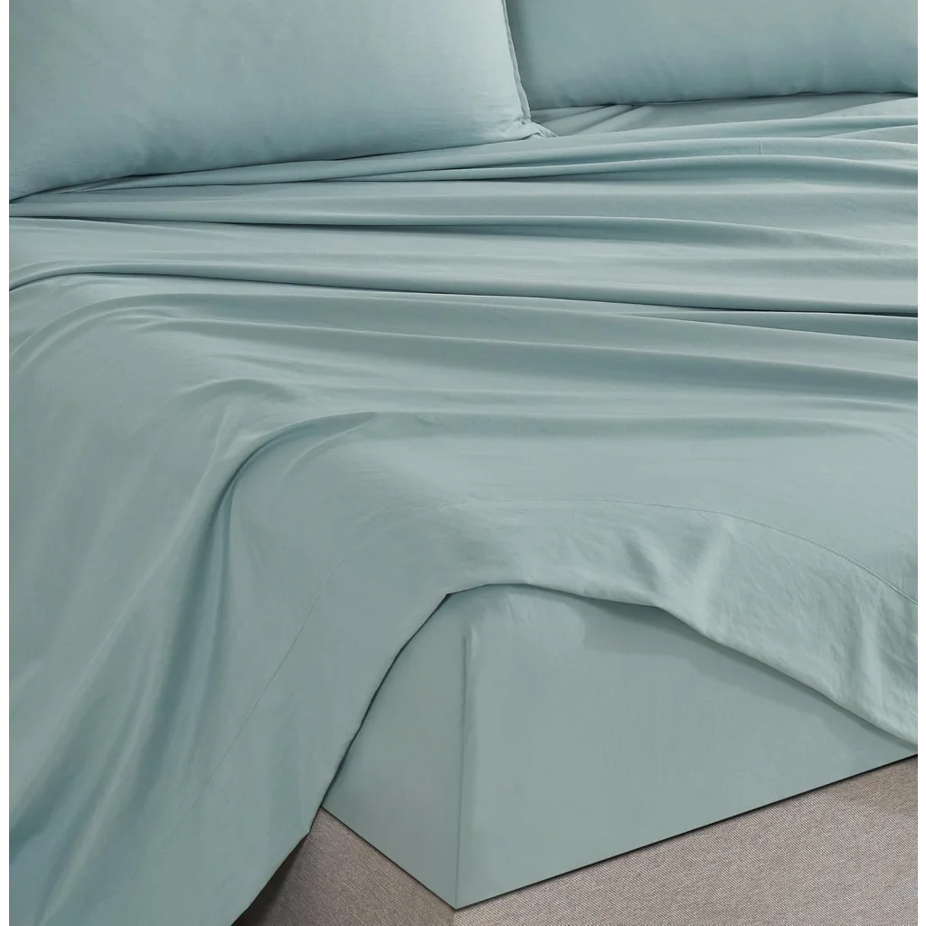 Vintage Washed Microfiber Sheet Set with 2 Pillowcases