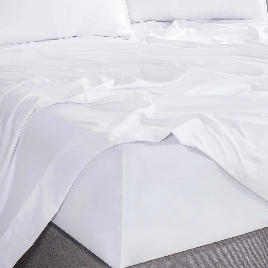 Vintage Washed Microfiber Sheet Set with 2 Pillowcases