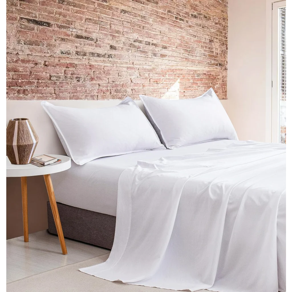 Vintage Washed Microfiber Sheet Set with 2 Pillowcases