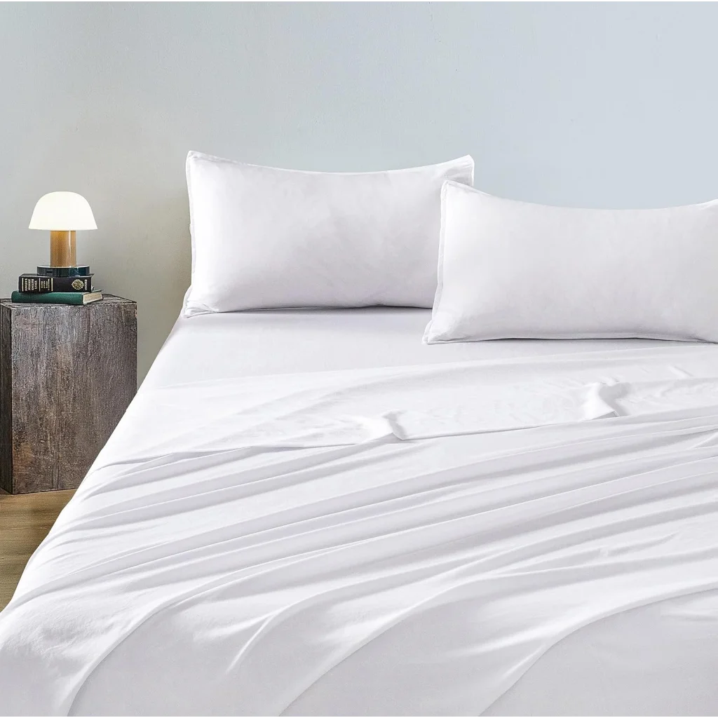 Vintage Washed Microfiber Sheet Set with 2 Pillowcases