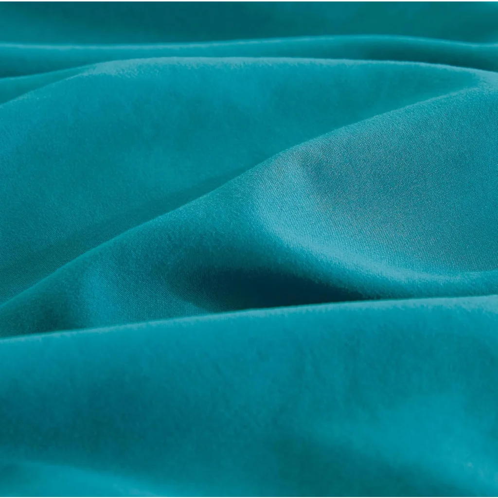 Vintage Washed Microfibre Quilt Cover Set (Teal King)