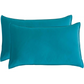 Vintage Washed Microfibre Quilt Cover Set (Teal Single)