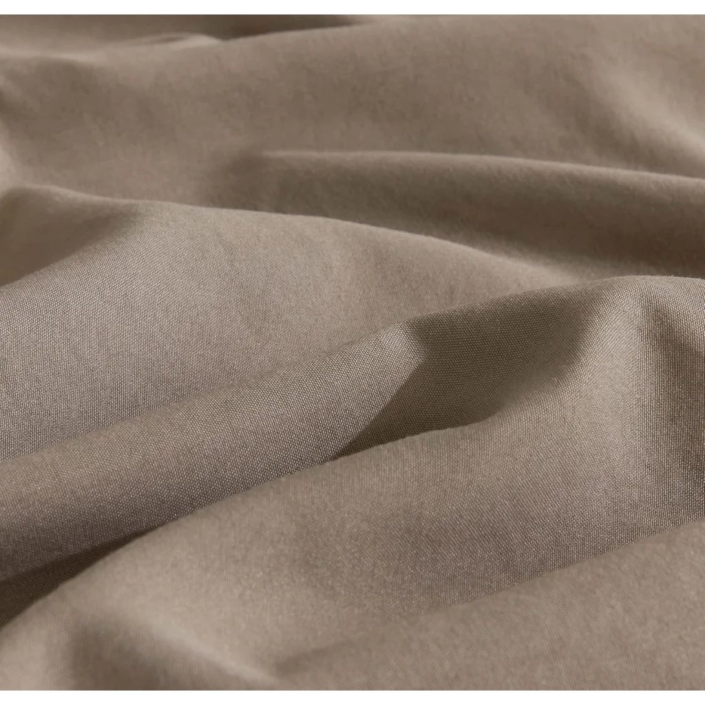 Vintage Washed Microfibre Quilt Cover Set (Truffle Single)