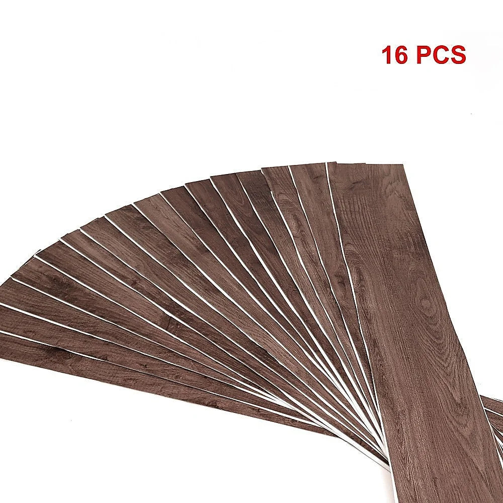 Vinyl Floor Tiles Self-Adhesive Flooring Black Walnut Wood