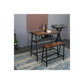 Viviendo Dining Table Bar Table with Wine Storage Rack