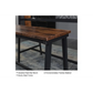Viviendo Dining Table Bar Table with Wine Storage Rack