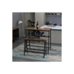 Viviendo Dining Table Bar Table with Wine Storage Rack