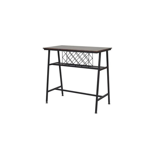 Viviendo Dining Table Bar Table with Wine Storage Rack