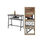 Viviendo Dining Table Bar Table with Wine Storage Rack