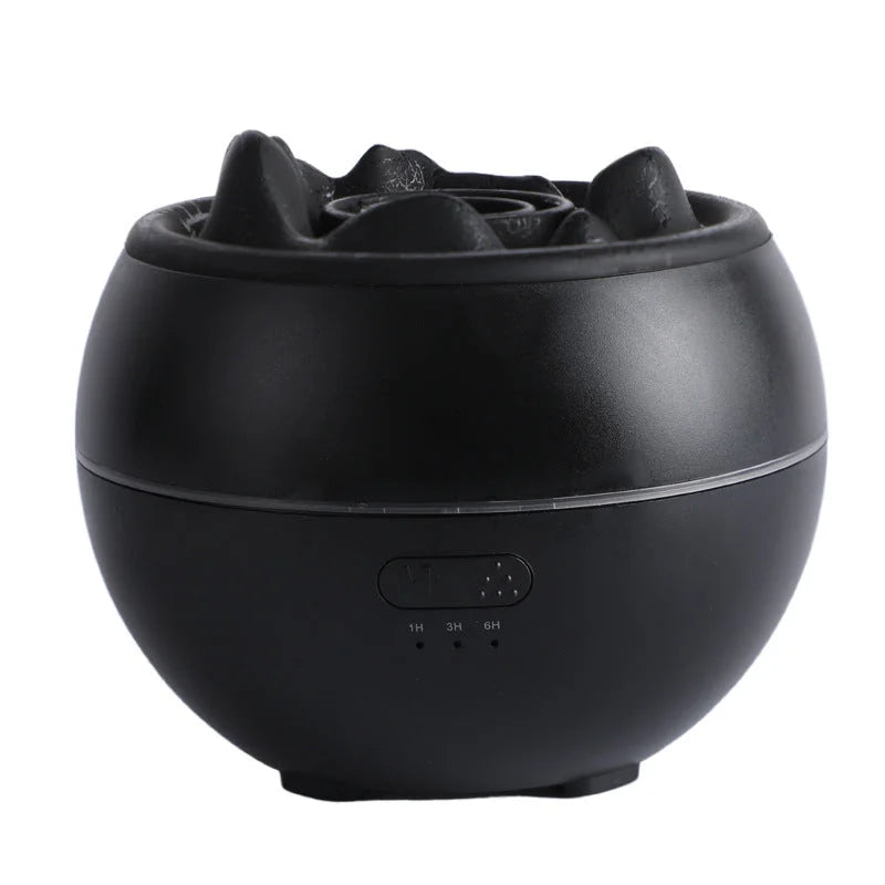 Volcanic Flame Aroma Diffuser (Black Crack Style)- 360ml