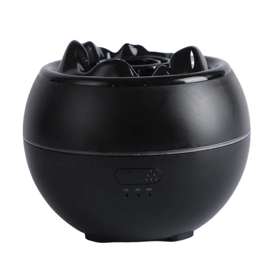 Volcanic Flame Aroma Diffuser (Black Ordinary Style)- 360ml