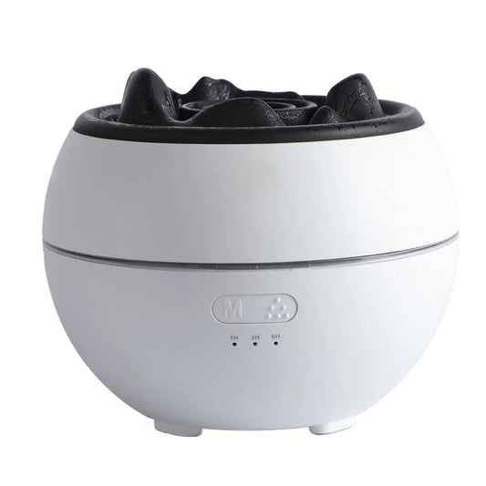 Volcanic Flame Aroma Diffuser (White Crack Style)- 360ml