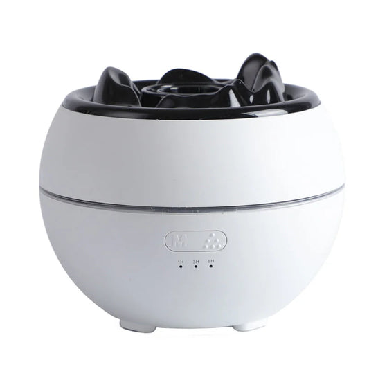 Volcanic Flame Aroma Diffuser (White Ordinary Style)- 360ml