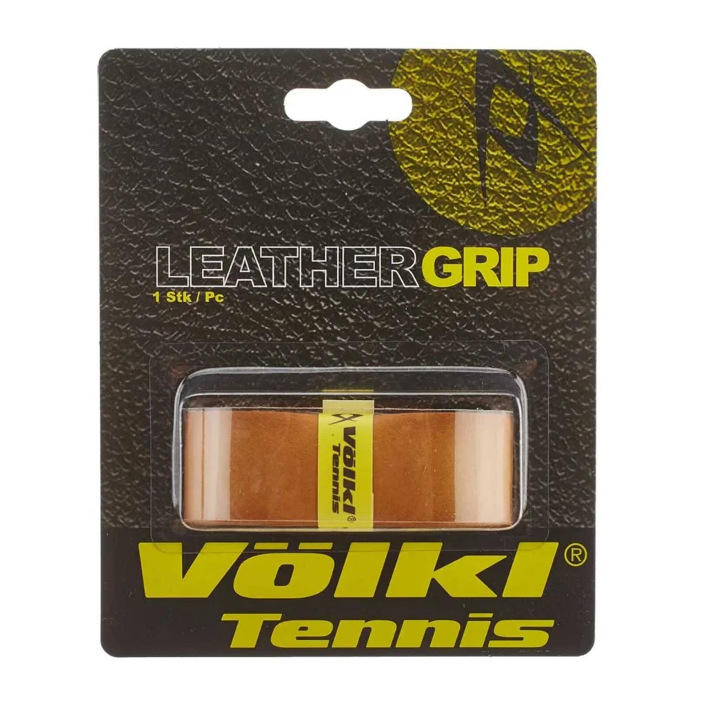 Volkl Leather Tennis Racquet Grip - Tan 1 Pack - Sports &