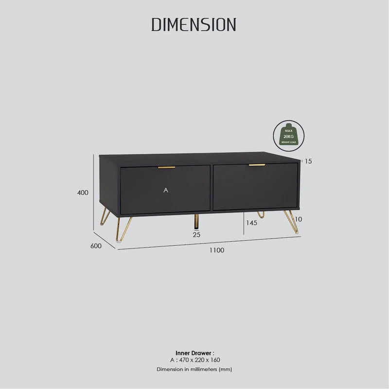 Volos Coffee Table - Modern Design - Furniture