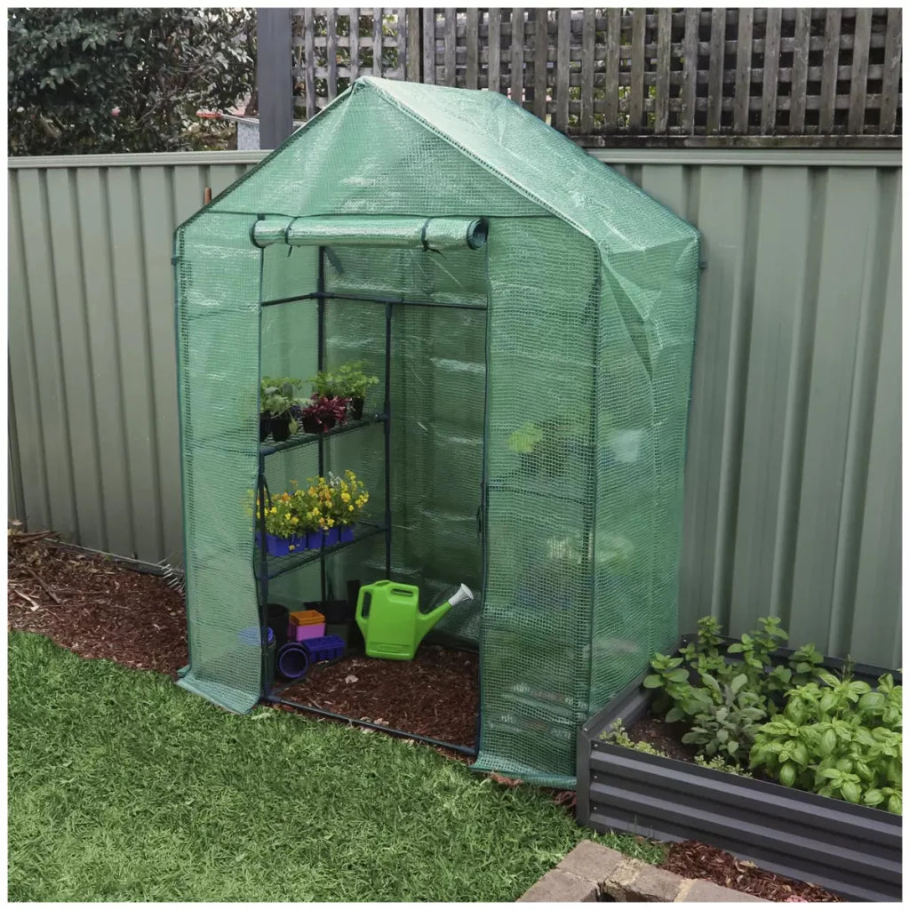 Walk-in Greenhouse 2 Tier Twin Pack 195 x 143 x 73 cm