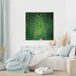 Wall Art 100cmx100cm - Sunflower by Gustav Klimt with White