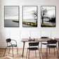 Wall Art - 40cm x 60cm Calm Lake Bridge Tree Scene 3 Sets
