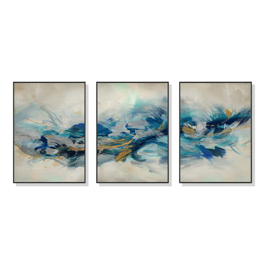 Wall Art 40cm x 60cm The Universal 3 Sets Black Frame