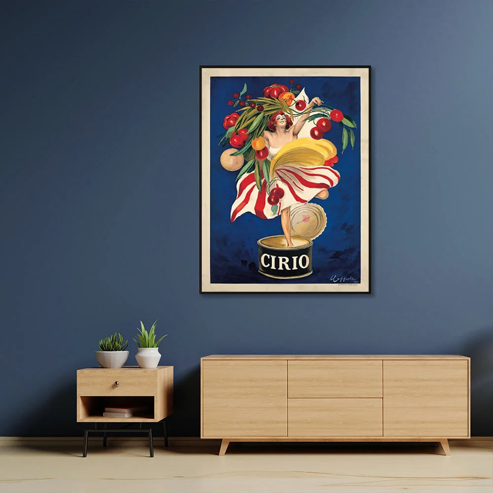 Wall Art 40cmx60cm - Cirio by Leonetto Cappiello with Black