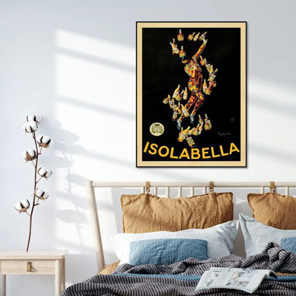 Wall Art 40cmx60cm - Isolabella with Black Frame Canvas