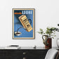 Wall Art 40cmx60cm - Miscela Leone 1950 with Black Frame