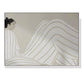 Wall Art 50cm x 70cm Abstract Lady White Frame Canvas