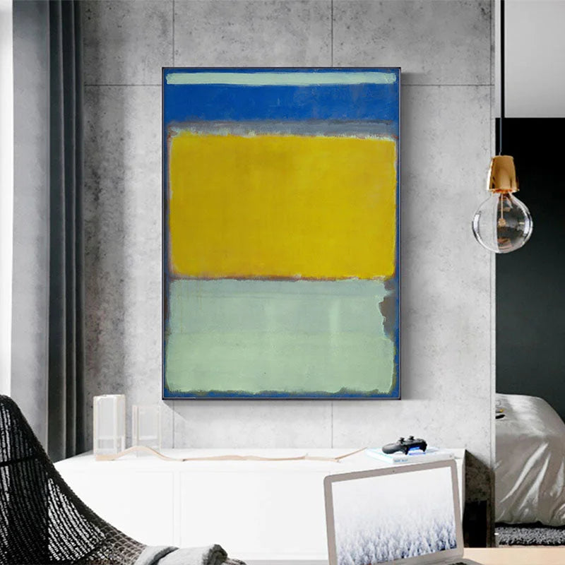 Wall Art - 50cm x 70cm Blue Yellow Green by Mark Rothko