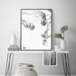 Wall Art - 50cm x 70cm Jellyfish Black Frame Canvas - Home