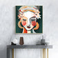 Wall Art 50cmx50cm Sophie II - Gold Frame Canvas - Home &