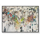 Wall Art 50cmx70cm Abstract White Dream Canvas Black Frame