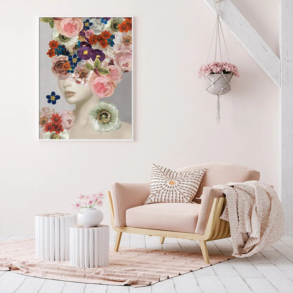 Wall Art 50cmx70cm Foolish in Love I - White Frame Canvas