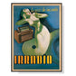 Wall Art 50cmx70cm Irradio Cinzano Canvas Black Frame