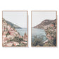 Wall Art 50cmx70cm Italy Positano 2 Sets Canvas Wood Frame