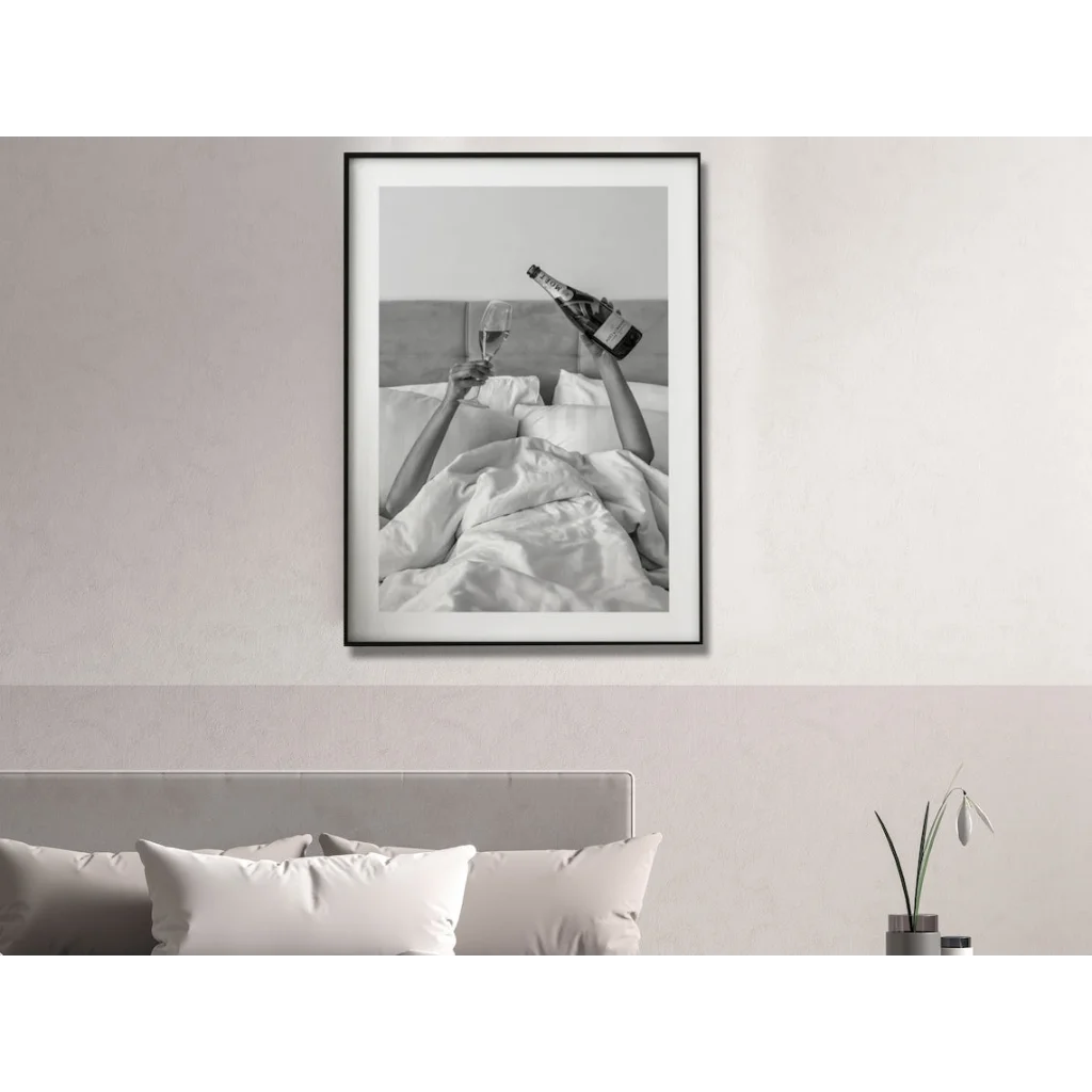 Wall Art 50x70cm Vintage Fashion Feminist Picture Black