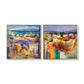 Wall Art 60cm x 60cm Estate Italiana 2 Sets Gold Frame