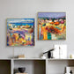 Wall Art 60cm x 60cm Estate Italiana 2 Sets Gold Frame