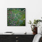 Wall Art 60cm x 60cm Italian Garden by Gustav Klimt Black