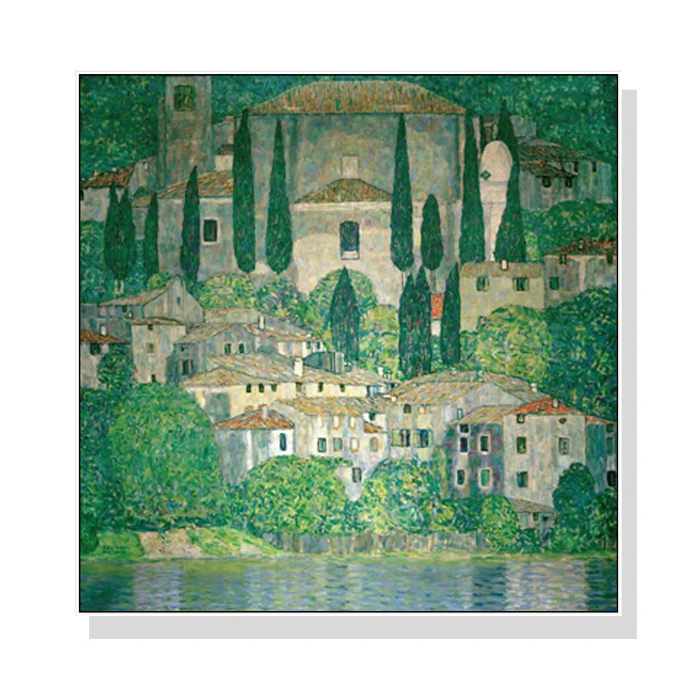 Wall Art - 60cm x 60cm Kirche In Cassone by Gustav Klimt