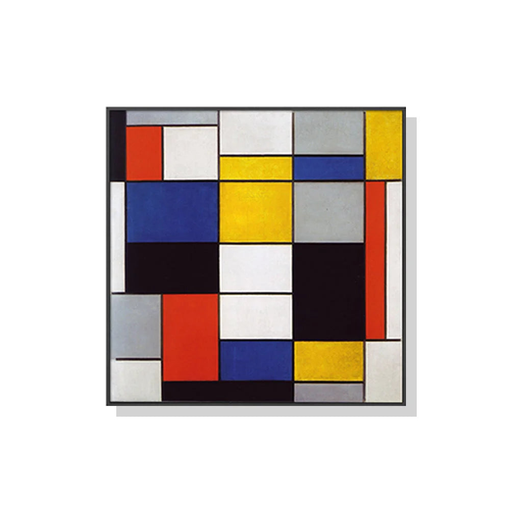 Wall Art 60cm x 60cm Large Composition A by Piet Mondrian
