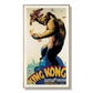 Wall Art 60cmx120cm King Kong 1933 Canvas Gold Frame - Home