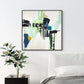 Wall Art 60cmx60cm Hard Truth Canvas Black Frame - Home &