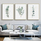 Wall Art 60cmx90cm Eucalyptus Plant 3 Sets - Gold Frame