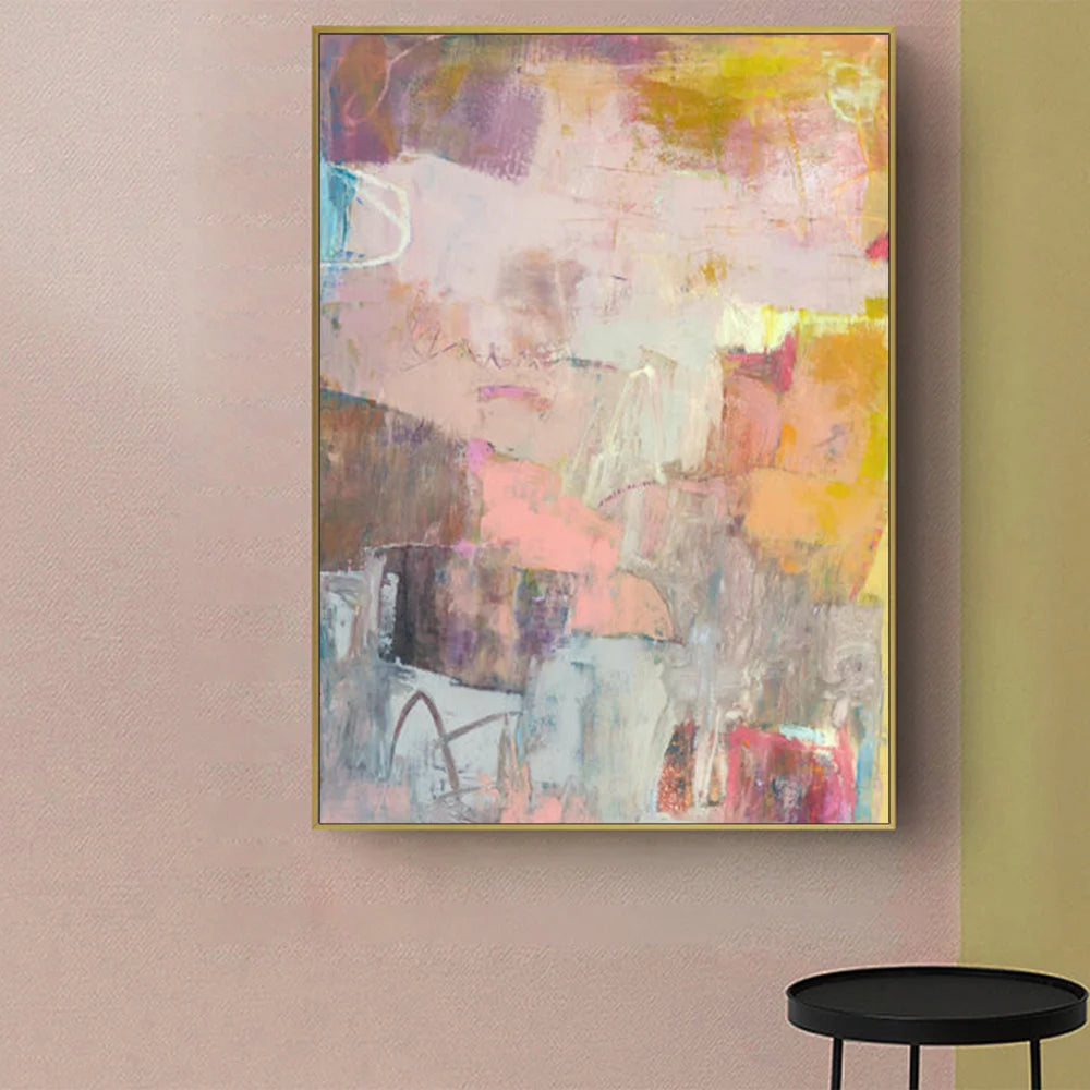 Wall Art 60cmx90cm Lann II Canvas Gold Frame - Home & Garden