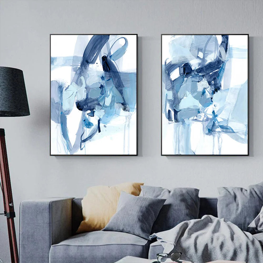 Wall Art 60cmx90cm Saturday Night 2 Sets - Black Frame