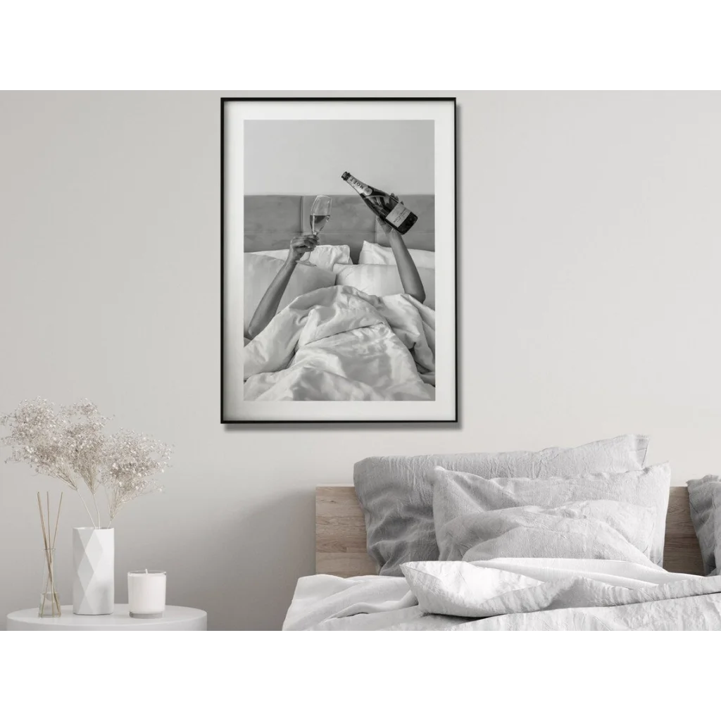 Wall Art 60x90cm Vintage Fashion Feminist Picture Black