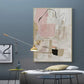 Wall Art - 70cm x 100cm Abstract Pink Gold Frame Canvas