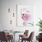 Wall Art 70cm x 100cm Pink Galah White Frame Canvas - Home