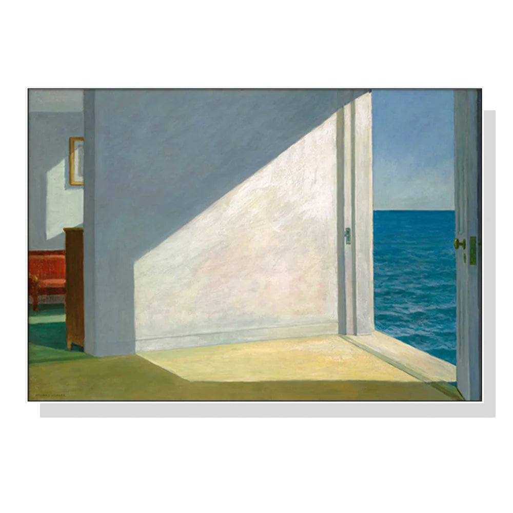 Wall Art 70cm x 100cm Room by The Sea by Edward Hopper