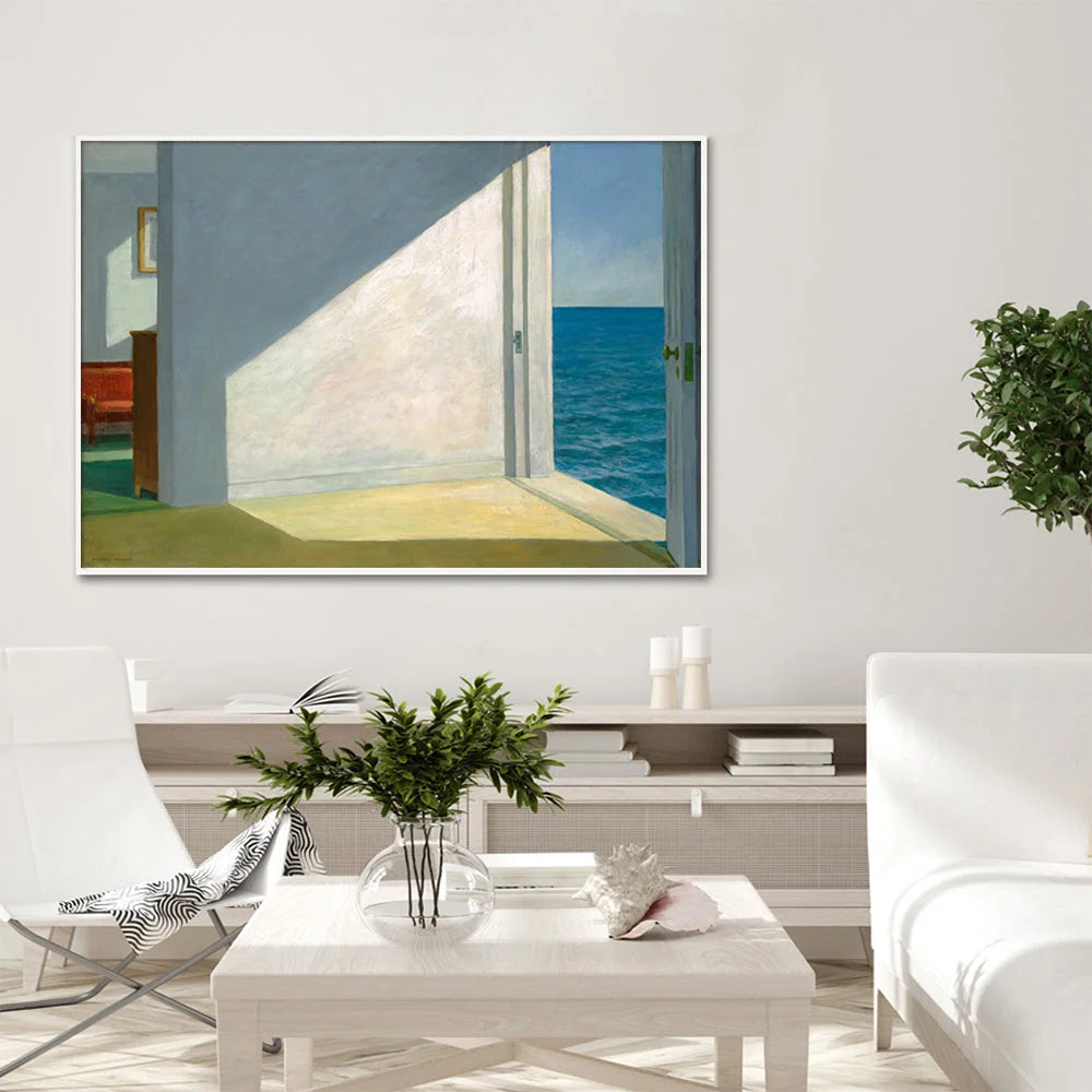 Wall Art 70cm x 100cm Room by The Sea by Edward Hopper